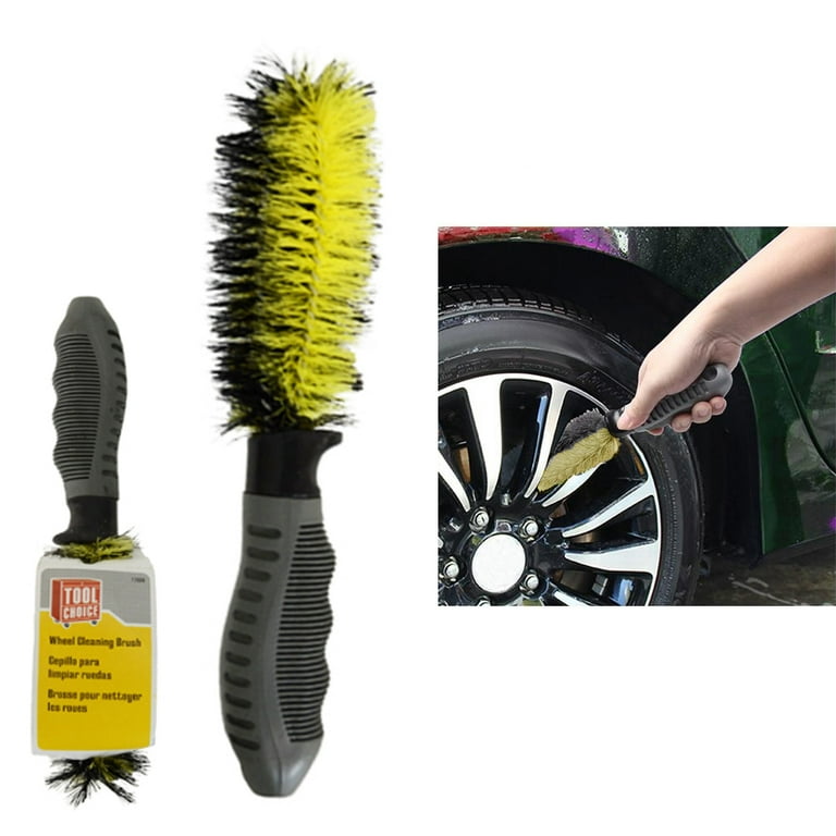 LZ Wheel Brush - 2 PCS tire Brush Floor Scrub Brush Wheel Brushes for  Cleaning Wheels, Cleaner for Your Car, Motorcycle or Bicycle Tire Brush  Washing