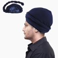 thumbnail image 1 of Turban Cap For Men Stretch Head Wraps Elastic Turban Scarf Tie For Hair Pre-Tied, 1 of 13