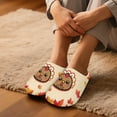thumbnail image 3 of Chaqlin Thanksgiving Turkey Cotton House Shoes Soft Warm Cozy Comfy Washable Cute Trendy Retro Gifts Guest Women Slippers, 3 of 7