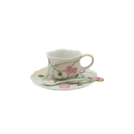 

Rose Coffee Cup Set With Spoon