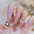 thumbnail image 3 of 20 piezas de diamantes de imitación de cristal para uñas, diamantes de uñas, gemas de metal de vidrio, piedras para decoración de uñas 3D, 3 of 6