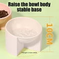 thumbnail image 6 of Anti-Tip Pet Bowl, Spill-Proof Wide Mouth Elevated Cat Dog Bowl 5.51x3.94in, 15-Degree Tilt Feeder for Comfortable Eating, Food-Grade Plastic Bowl with Non-Slip Base, Easy Clean Dish for Pets, 6 of 6