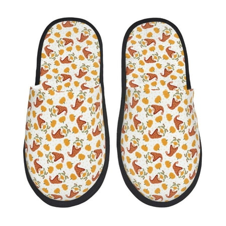 Balery Gnomes Autumn Slient Indoor Furry Fleece Comfort House Shoes Soft Non-Slip Home Shoes Cotton slippers House Slippers-- Medium