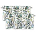 thumbnail image 1 of Cortina DriftAway Layla Floral, color marfil, verde azulado, gris, 132 x 46 cm, 1 of 9