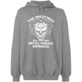 thumbnail image 2 of OXI Hoodie Sweatshirt - Breating Morale Improves, Basic Casual Hoodie for Men's and Women Fleece Hoodie Long Sleeve - Sport Grey 2X-Large, 2 of 3