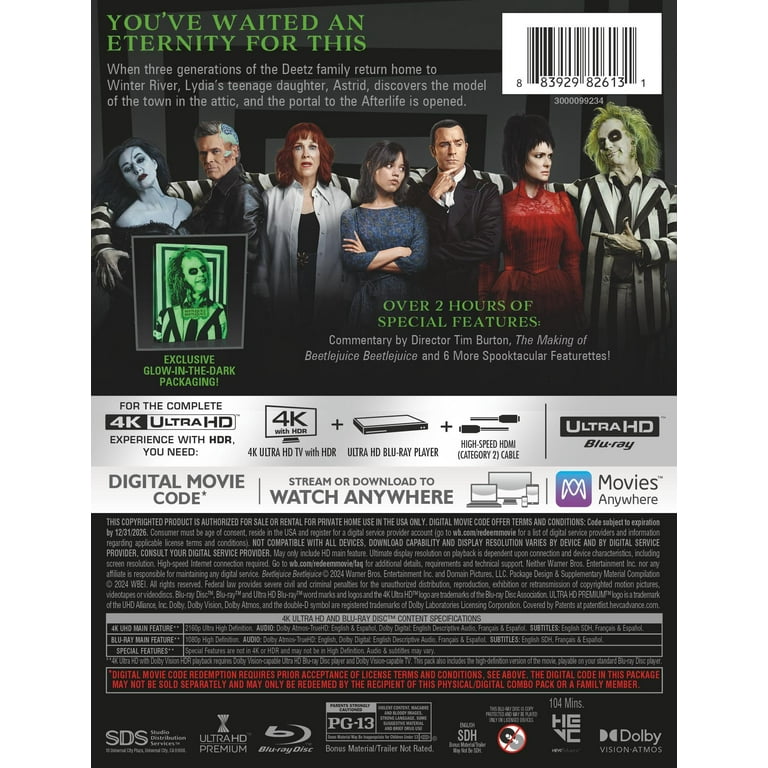 Beetlejuice Beetlejuice (Steelbook) (4K Ultra HD + Blu-ray +