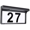 thumbnail image 4 of Raindrops Porch Solar House Number Sign Garden Black Polysilicon 1 Set, 4 of 8