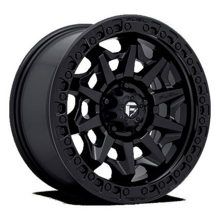 Fuel 1PC Aluminum Rim D694 COVERT 17X9in Matte Black Finish, D69417901750