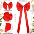thumbnail image 3 of Extra Large Christmas Tree Topper Bow, 70.87 Inch Giant Velvet Bow For Christmas Tree, White Christmas Bows Decorations For Home Christmas Wreath Wall Birthday Wedding Engagement Bachelorette Party, 3 of 3