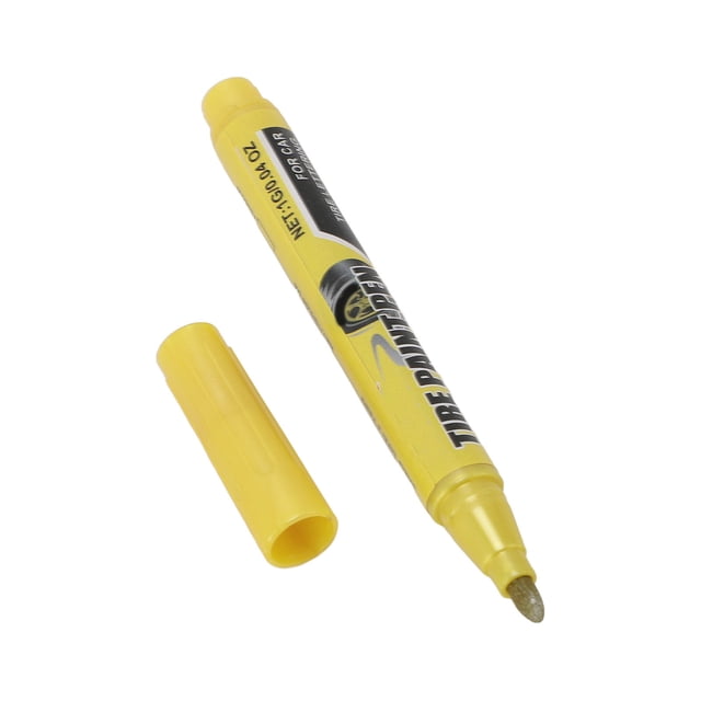 Rotulador De Pintura Para Neumáticos, Marcador De Pintura Para Neumáticos De 1g, Fácil De Aplicar, Amarillo Para Vehículos