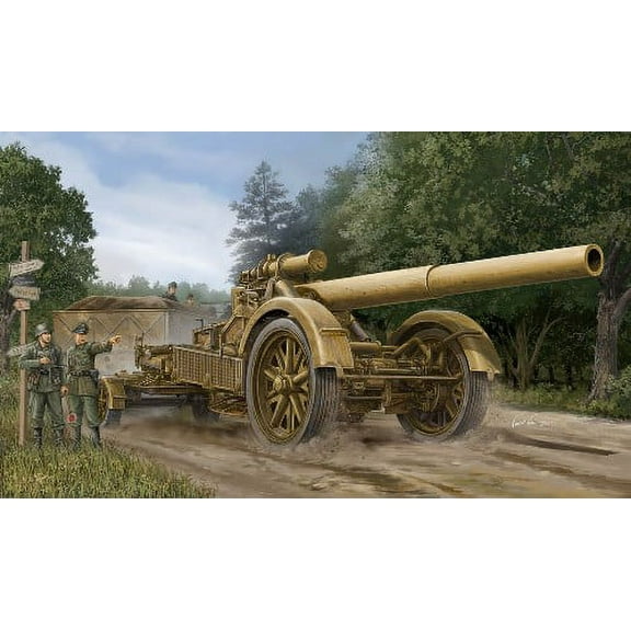 Trumpeter 1/35 German 21cm Morser 18 Heavy Artillery Gun Model Kit