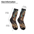 thumbnail image 2 of Fuzoiu Tree Meditating Golden Retriever Print Kids Socks For Boys Girls,Grip Crew Socks with Non Slip,Lightweight Stretch Crew Socks,Toddlers Crew Boot Socks, 2 of 5