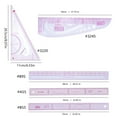 thumbnail image 3 of Dressmaking Drawing Template Tool French Curved Ruler Craft Sewing Tool Multifunctional Measure Ruler Clear Scale, 3 of 9