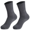 thumbnail image 3 of Women's Cotton Blend Crew Socks 3-Pack - Breathable for Active Wear, Fits Shoe Size 5-10, 3 of 6