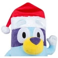 thumbnail image 5 of Christmas Holiday Plush Toys Stuffed Animal Bluey in Santa Hat Indoor & Covered Outdoor Décor, 18 in, 5 of 6