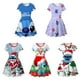thumbnail image 2 of Disney Stitch vestido de princesa suelto de Anime, cuello redondo, manga corta, estampado, informal, lindo regalo deportivo de dibujos animados para niñas, verano, nuevo, 2 of 5