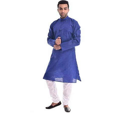 

Royal Kurta Mens Cotton Kurta Pyjama (40 Royal Blue)