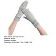 thumbnail image 7 of Mdesiwst 1 Pair Floral Print Anti-slip Palm Driving Gloves Full Finger Lace Stitching Wrist Extended Girls Outdoor Riding Sunscreen Mittens Cycling Accessories, 7 of 7