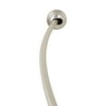 Zenna Home NeverRust Aluminum Tension Curved Shower Rod, Satin Nickel