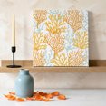 thumbnail image 2 of Ships Next Day Canvas Wall Art 16"x16", Orange Gray Coral Coastal Wood Framed Canvas Print Painting, Summer Beach Seaside Nautical Ready to Hang Picture Wall Decor for Home Bedroom Kitchen Office, 2 of 8