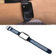 thumbnail image 1 of Breathable Silicone Watch Strap Band With Protective Bumper Case Accessory Fit For 7 Pro For Gym Fitness Running Office Work, 1 of 8