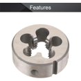 thumbnail image 3 of HUGFEGWE 2pcs 5/8-11 Round Dies, Machine Thread Right Hand Threading Dies, Alloy Tool Steel CJB91-23384, 3 of 7