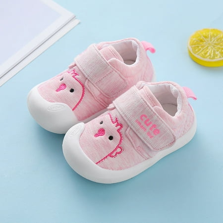 

Toyella Children s indoor shoes antiskid girl s canvas shoes Pink 17