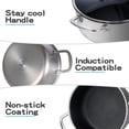 thumbnail image 4 of 5 QT Tri-Ply Hybrid Non-Stick Stock Pot with Lid, Induction Compatible, Dishwasher and Oven Safe, 4 of 4