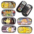 thumbnail image 2 of Pokemon Pikachu Estuche Negro Para Lápices , Bolsa Para Bolígrafos Material Escolar Lindo Bolso De Almacenamiento De Personajes De Dibujos Animados Niño De Juguete, 2 of 4