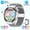 Silvery Mesh Strap Watch + Silvery Silicone Band, variant on 2025 Smart Watch 5 Max: 1.53" HD Display, 100+ Sports Modes, NFC, Voice Assistant, Call/Msg Notifications, Sleep Tracker for iOS Android