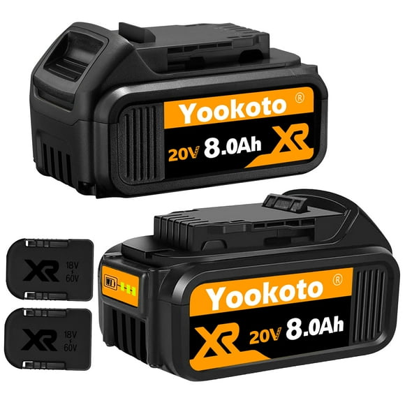 Batería JAUKIST de 20 V 8 Ah de repuesto para Dewalt Cordless