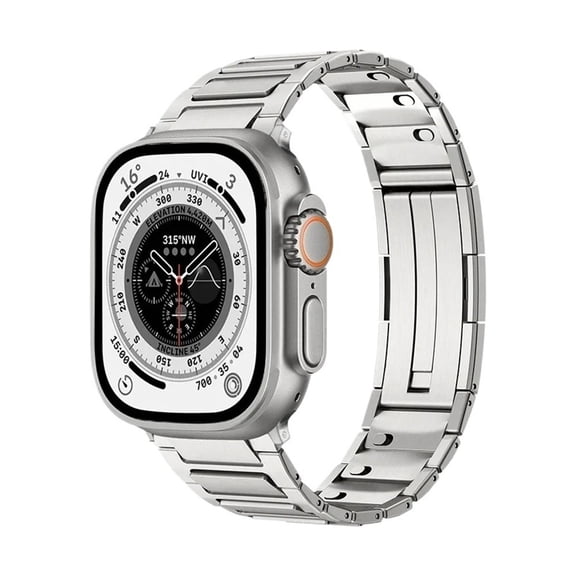 RoseOcean Stainless Steel Band for Apple Watch Ultra 2 49mm 46mm 45mm 44mm 42mm Series 11 10 9 8 7 6 SE 5 4