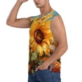 thumbnail image 3 of Pofeuu Sunflower Blue Sky Print Men's Muscle T-Shirt, Sleeveless, Muscle Tank, Classic Muscle Tee Top For Men Casual Sleeveless Muscle T-Shirt Trendy Clothes-XX-Large, 3 of 7