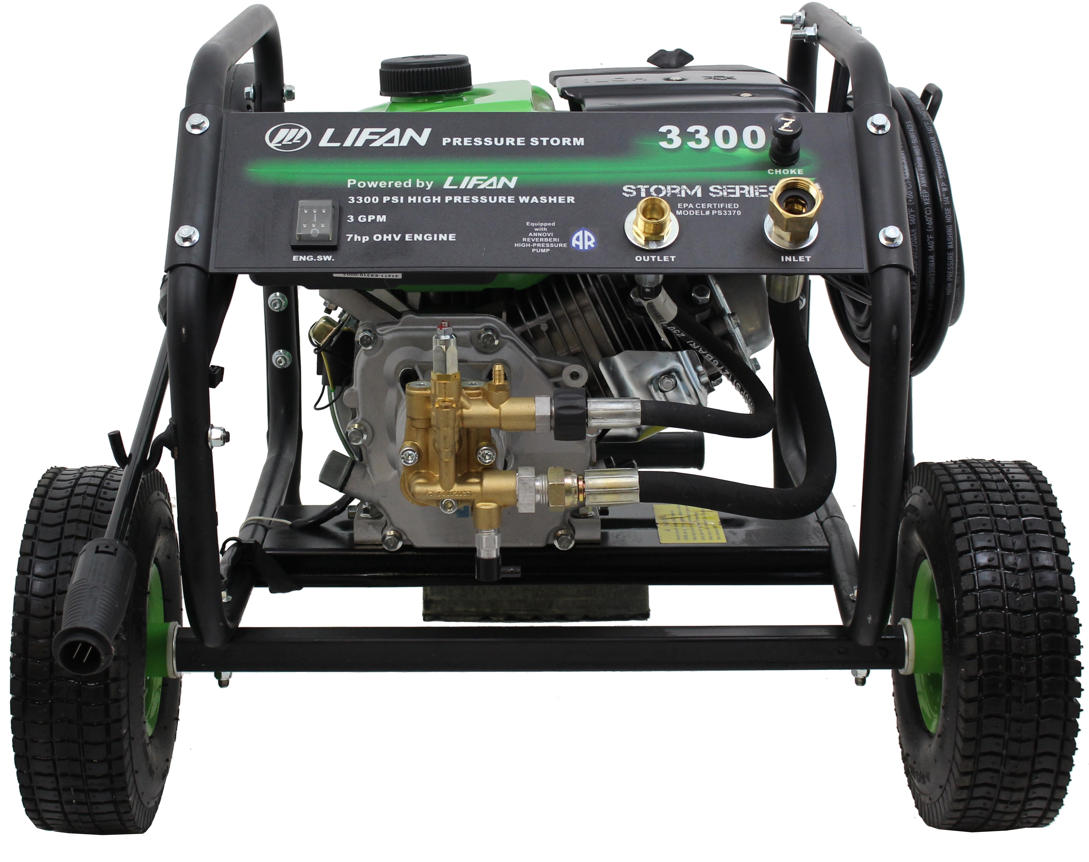 Lifan LFQ3370 Recoil Pressure Washer, 3300 PSI Walmart Canada