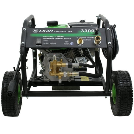 New Design Pressure Storm Series 3300-PSI 3-GPM AR Axial Cam Pump Recoil Start Gas Pressure Washer with EZ Access Panel Mounted Controls -Stay Off Your (Best Gas Tube For Ar 15)