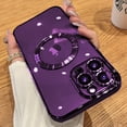 thumbnail image 2 of Funda transparente chapada de lujo para IPhone, 15, 14, 13, 12, 11 Pro Max, X, XS, XR, 7, 8 Plus, SE 2020, Protector de lente completo, cubierta suave, 2 of 4