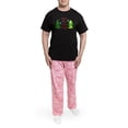 thumbnail image 5 of CafePress - ALL IS CALM Pajamas - Men's Dark Loose Fit Cotton Pajama Set, 5 of 7