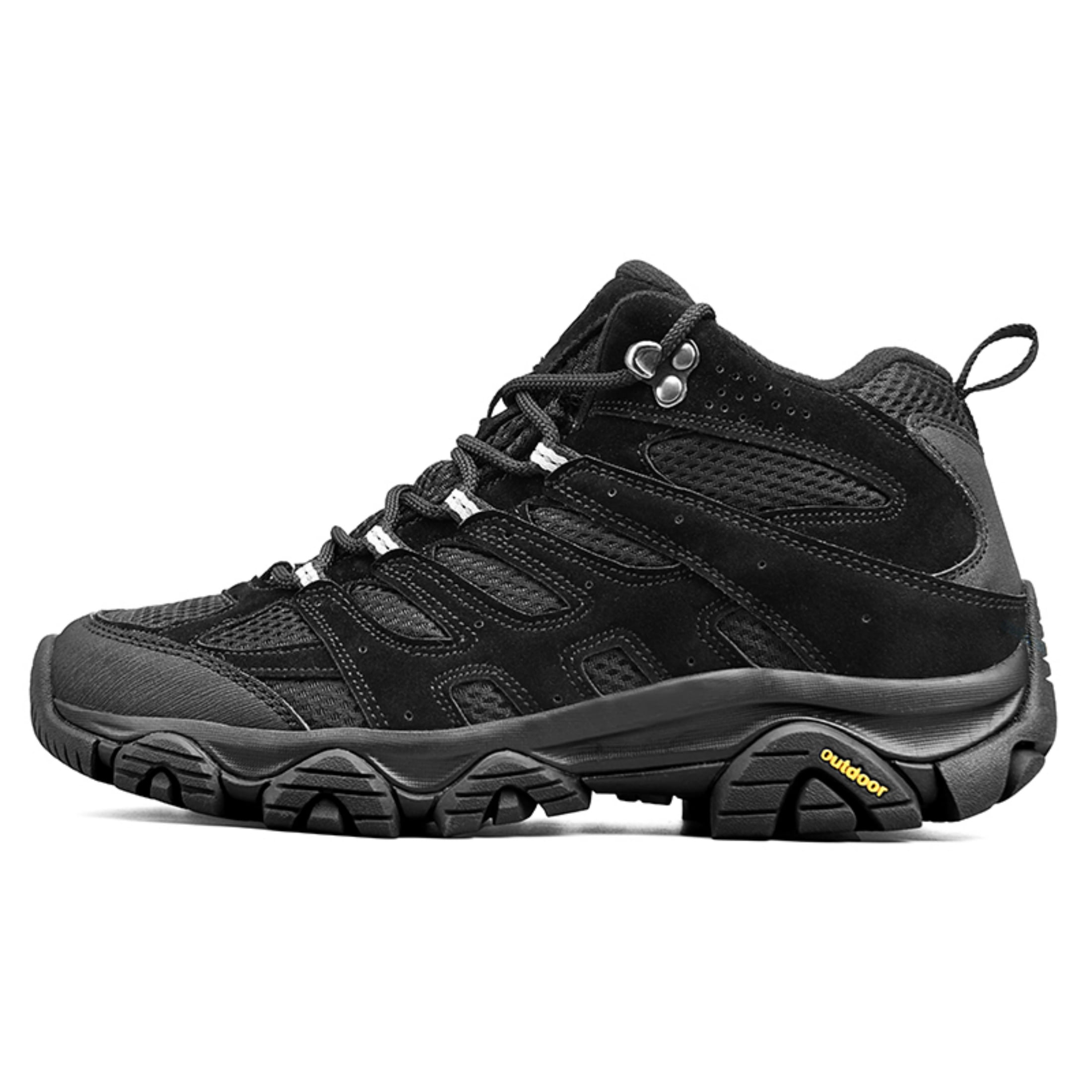 SKIUHS Men's Women's High Top Waterproof Breathable High-Traction Grip Outdoor Hiking Shoes