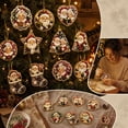 thumbnail image 6 of Clearance! 12PCS Christmas Ornaments DIY Pearl Diamond Art Kits for Adults & Kids, for Holiday Gifts & Window Hanging, Christmas Tree Decor, Old Man, 6 of 6