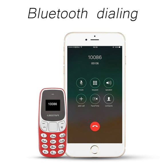 Ccdes Mini Phone,Mini Small GSM Dual SIM Card Mobile Phone Bluetooth Cellphone, Mini Mobile Phone