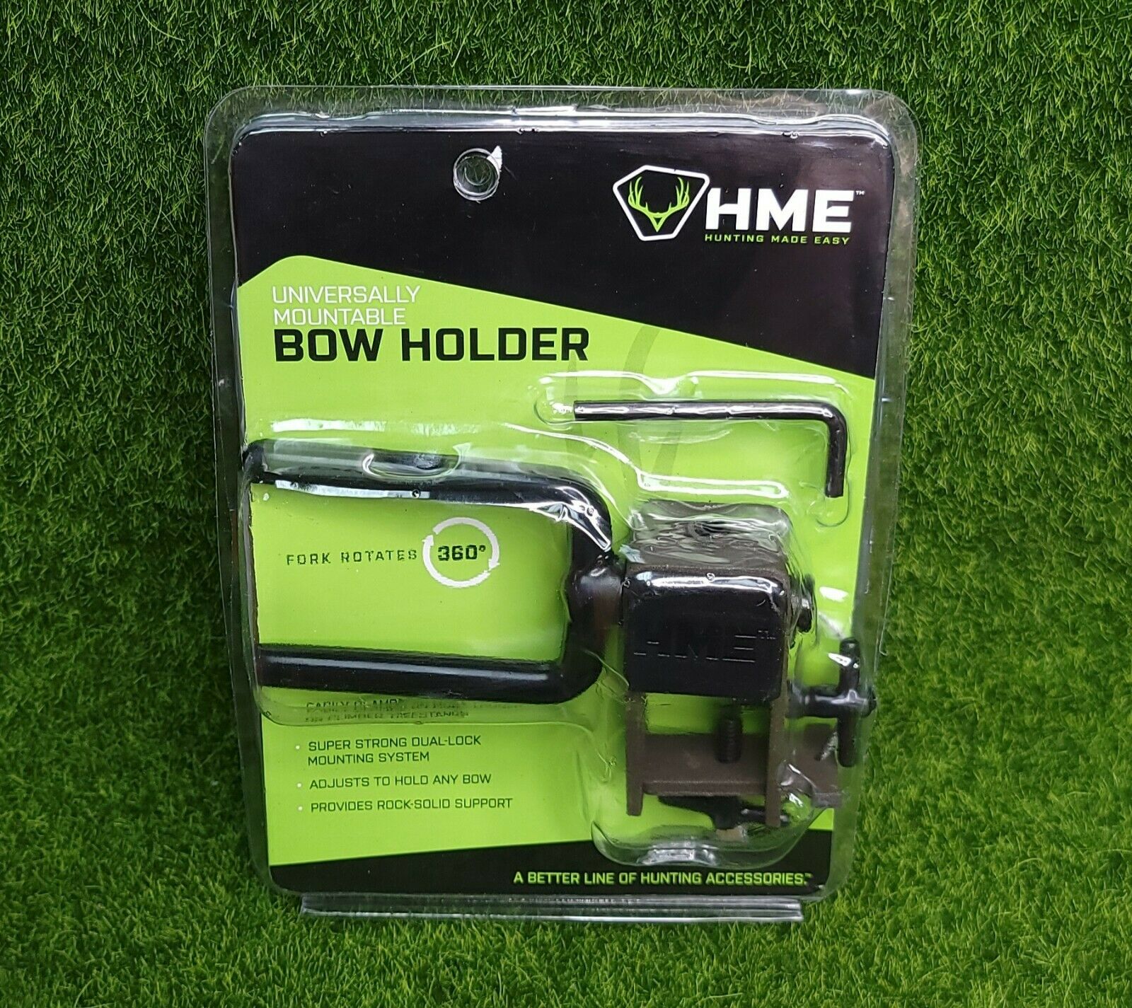 HME Universal Mount Bow Holder Fork Rotates 360°, Adjustable HMEUMBH