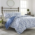 thumbnail image 2 of Laura Ashley Home Elise Duvet Cover Set, King, Medium Blue, 2 of 2