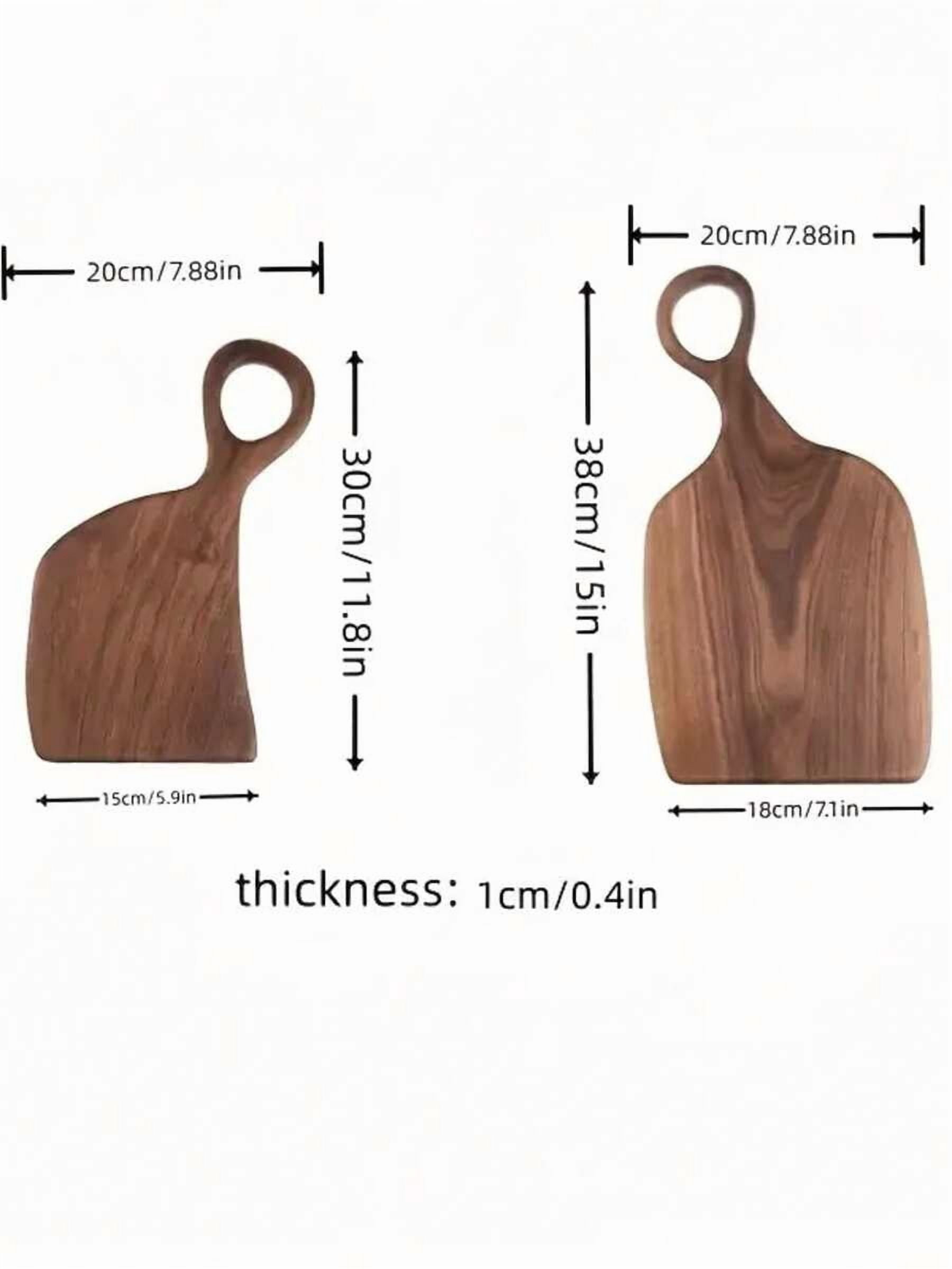 Walnut Cutting Board Set of 2, Large Solid Wood Chopping Boards for Kitchen Food Preparation, Decorative Charcuterie Serving Trays, High-Quality Handmade Wood Kitchen Accessories