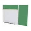 Ghent SPC410B-V-197 4 ft. x 10 ft. Style B Combination Unit - Porcelain Magnetic Whiteboard and Vinyl Fabric Tackboard - Spruce