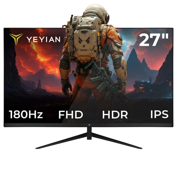 Monitor gamer Yeyian YMF-IPF27-M1 de 27” Full HD (1920x1080) IPS 180Hz RGB 1000:1 HDMI, DP VESA 100x100mm Freesync