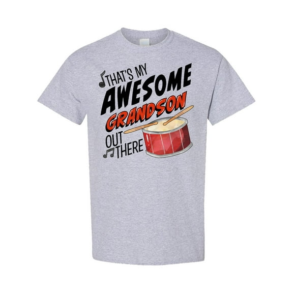 Inktastic That's My Awesome Grandson out There with Percussion Drum T-Shirt