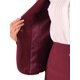 thumbnail image 5 of Conjuntos de traje para mujer INSPIRE CHIC, blazers de manga larga y falda lápiz, dos piezas, atuendos de trabajo, rojo vino, L, 5 of 6
