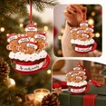 thumbnail image 5 of Gingerbread Christmas Ornament, Holiday Tree Decoration, Flat Festive Food Themed Accent for Tree Branches Wreaths, Lightweight Acrylic or Lightweight Board Accent for Flexible Display, 5 of 7