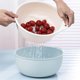 thumbnail image 1 of Multi Functional Kitchen Basket, Plastic Fruits and Vegetable Washing Basket, Dishwasher Friendly Double Layered Drain Basin, With Strainer Container Kitchen Sink Food Catcher Drainer, 1 of 7