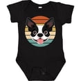 thumbnail image 3 of Inktastic Boston Terrier Dog Retro Sunset Boys or Girls Baby Bodysuit, 3 of 5